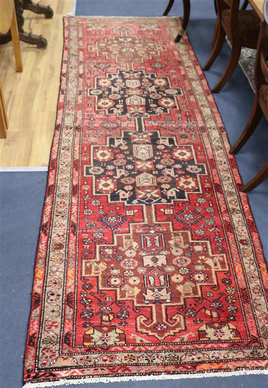 A Hamadam runner 288 x 100cm